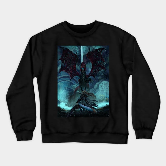 Death Lurks in the Light of the Darkness Crewneck Sweatshirt by August